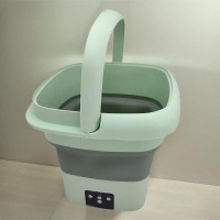 Портативная стиральная машина Mini Folding Washing Machine 6л. (мини стиралка) Зеленый