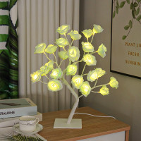 Светодиодная настольная лампа в виде цветка розы (NNG-04) (24 LED (теплый свет) 220V)