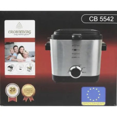Фритюрница для дома на 1,5 л Crownberg CB 5542, 1200 Вт для картошки фри, нагетсов