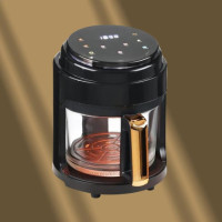Черная Аэрофритюрница безмасляная сенсорная на 6л Gold Diamond TK9905 3200Вт