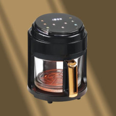Черная Аэрофритюрница безмасляная сенсорная на 6л Gold Diamond TK9905 3200Вт